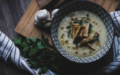 Culiflower soup & Tofu