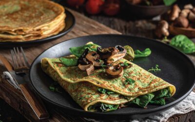 The Forager’s Sunrise: Wild Mushroom & Spinach Crepes